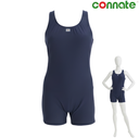 [10080] Connate Costume Lycra 1pc (Navy Blue, Women, XXLarge)