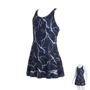 [1367] Girls Swimming Costume (Navy Blue, Medium)