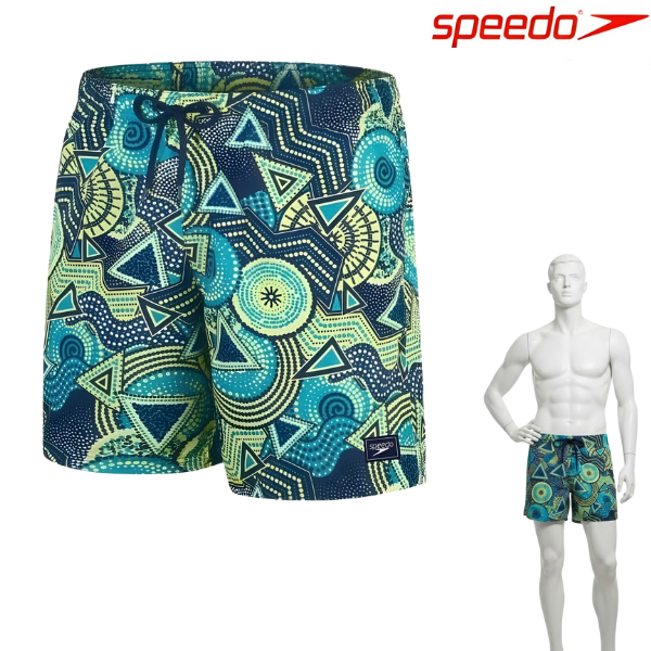 Speedo Mens Water Shorts Digital Printed Leisure 18" : 800330814268