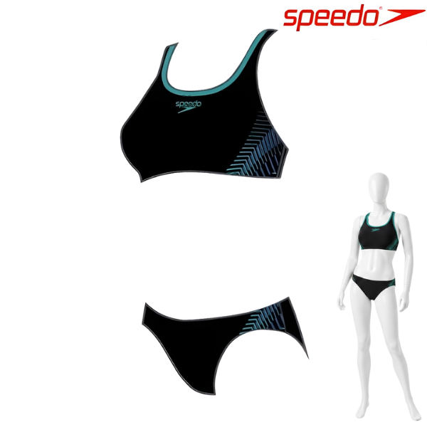 Speedo Women Costume Placement 2Pc : 800306014835