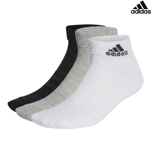 Adidas Socks Ankle C SPW : IC1281 - Black/Grey/White - 3Prs