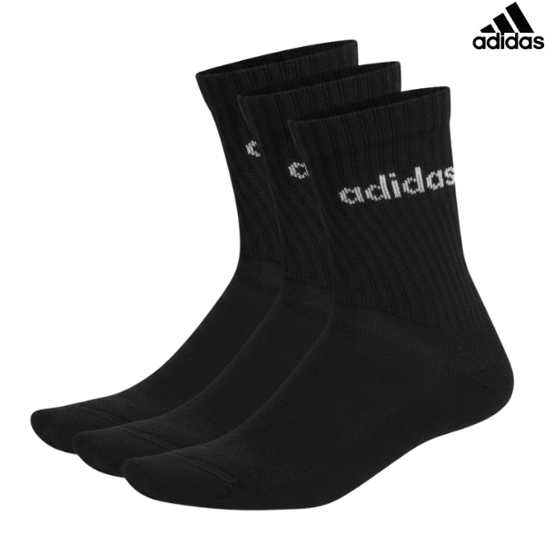 Adidas Socks Crew C LIN : IC1301 - Black - 3Prs