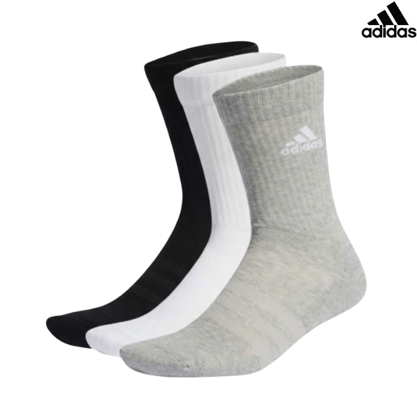 Adidas Socks Crew C SPW : IC1311 - Black/Grey/White - 3Prs