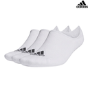 [9693] Adidas Socks No-Show PK Lowcut : GJ7327 - White - 3Prs (EUR 40 - 42)