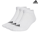 [14429] Adidas Socks No-Show T SPW Low : HT3469 - White - 3Prs (EUR 43 - 45)