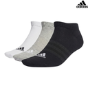 [14441] Adidas Socks No-Show T SPW Low : IC1337 - Black/Grey/White - 3Prs (EUR 40 - 42)