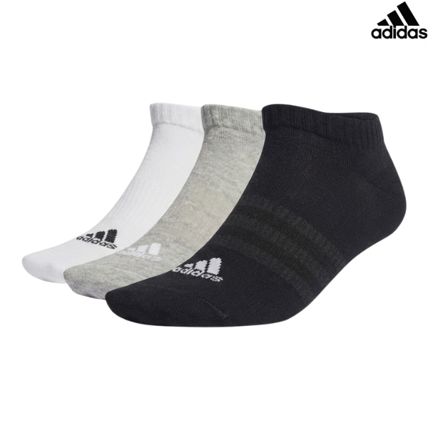 Adidas Socks No-Show T SPW Low : IC1337 - Black/Grey/White - 3Prs