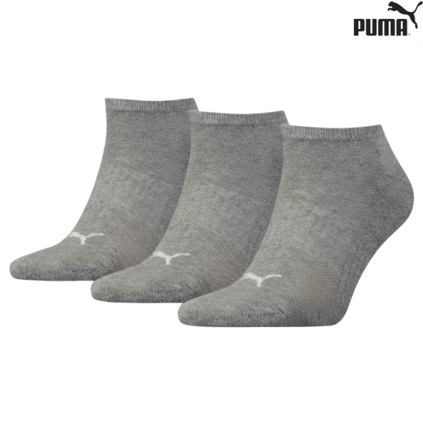 Puma Socks Ankle Cushioned Sneaker : 90794203 - Ash Grey - 3Prs