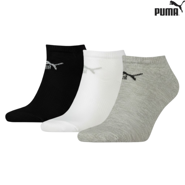 Puma Socks Ankle Sneaker-V : 88749704 - Grey/Black/White - 3Prs