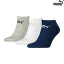 [14587] Puma Socks Ankle Sneaker-V : 88749705 - Navy/White/Ash Grey - 3Prs (EUR 39 - 42)