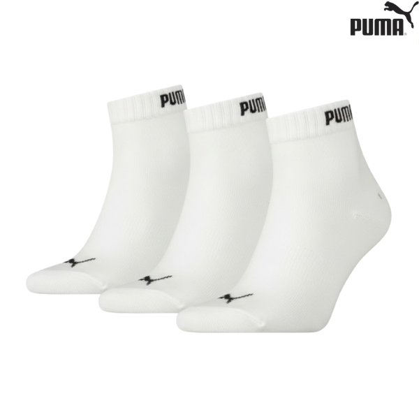 Puma Socks Crew Quarter-V : 88749802 - White - 3Prs