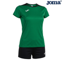 [8150] Joma T-Shirts Round Neck + Short Spike/Stella II : 900240.206/900463.600 (Green/Black, Small)