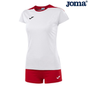 [8145] Joma T-Shirts Round Neck + Short Spike/Stella II : 900240.206/900463.600 (White/Red, Medium)