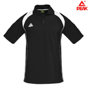 [8710] Peak Polo Shirts S/Sleeves : EK13 - Black/White (Large)