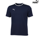 [1572] Puma T-Shirt Round Neck Powercat TT 1.12 Mens : 653026 (Navy Blue, Large)
