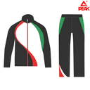 [8493] Peak Woven Tracksuit: KE-1A (Black/White/Red, Large)