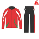 [8480] Peak Woven Tracksuit: KE-1A (Red/Black/Green, Large)