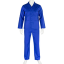 [1736] Broken Overall (Royal Blue, Medium, Twill)