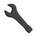 [4192] Baum Slogging Wrench, Black Phosphated (41mm, Open End)