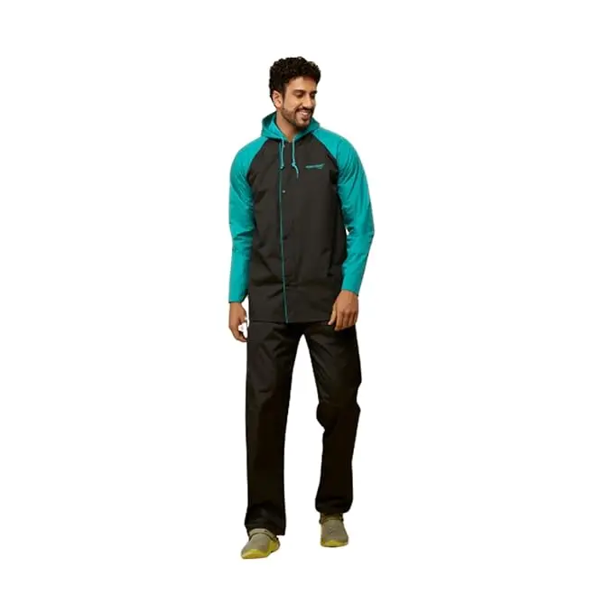 Water Fighter Rain Suit -EWF87 - Black/Green - Xlarge