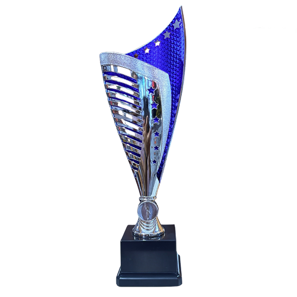 Nebula Trophy Silver & Blue - TR25551