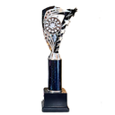 [15263] Frenzy Multisport Tube Trophy Silver & Black - TR24518 (32cms)