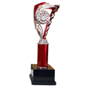 [15268] Frenzy Multisport Tube Trophy Silver & Red - TR24520 (33cms)