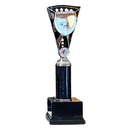 [15283] Cobra Star Multisport Tube Trophy Silver & Black - TR25637 (34cms)