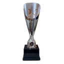 [15313] Rising Stars Deluxe Plastic Lazer Cup Trophy Silver - TR20537