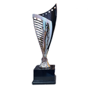 [15320] Nebula Trophy Silver & Black - TR25554 (37cms)
