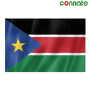 [15817] Connate Flag Assorted Countries : 15090 (South Sudan)