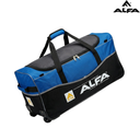 [15568] Alfa Trolley Bag Cricket Kit With Wheels (Black/Blue, Unisex Adults )