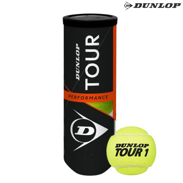 Dunlop Tennis Ball Tour Performance : 601361 - Pack of 3 balls