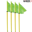 [15921] Gisco Football Corner Flag Posts Euro (Set Of 4)