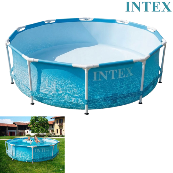 Intex Pool Beachside With Metal Frame Set : 3.05M X 76Cm : 28208UK