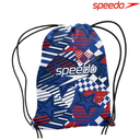 [15453] Speedo Mesh Bag Printed : 8-128131669 (White/Blue/Red)