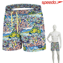 [16387] Speedo Water Shorts Digital Printed Leisure 14" : 8-00330916455 (Large)