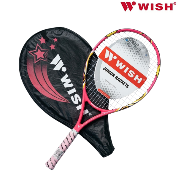 Wish Tennis Racket Fusiontec With 3/4 Cover : JR-525 : 25'' : 9 - 12 years