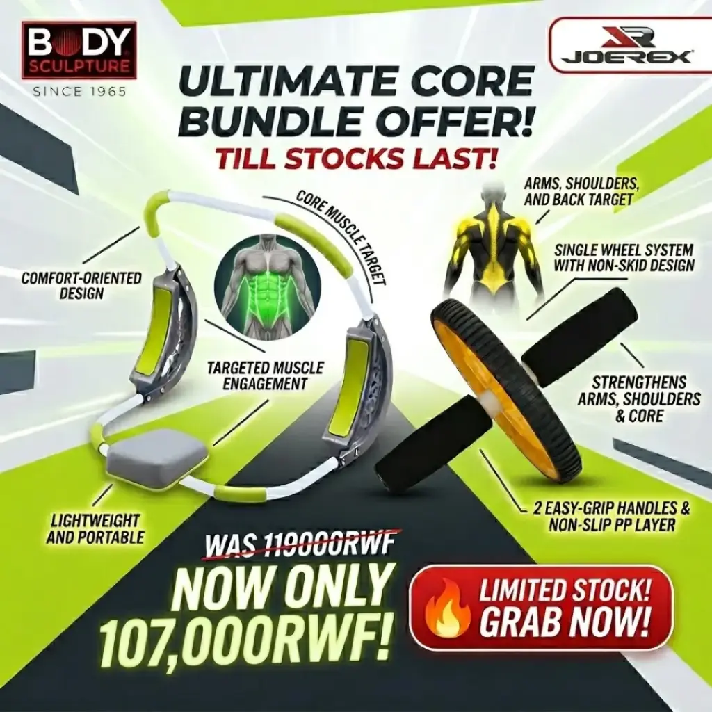 Body Sculpture Abdominal Trimmer + Joerex Exercise Wheel Single