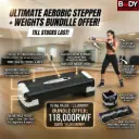 [16616] Body Sculpture Aerobic Stepper Plus + Body Sculpture Wrist/Ankle Weights(2Lbs)
