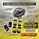 [16627] DAYA Skating/Cycling Helmet + Super-K Sporting Protector