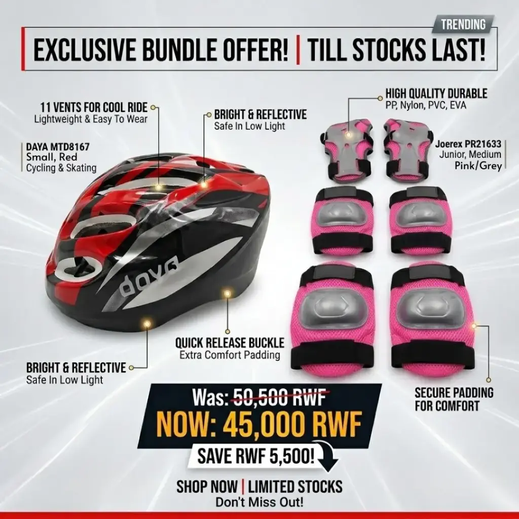 DAYA Skating/Cycling Helmet + Joerex Skate Protection Guards