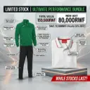 [16630] Joma Tracksuit Gala/Grecia II (Medium) + Greyberry Polo Shirt