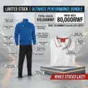 [16633] Joma Tracksuit Gala/Grecia II(Medium) + Greyberry Polo Shirt