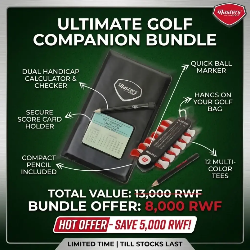 Masters Deluxe Score Card Holder  + Tee Holder With Pencil & Ball Marker