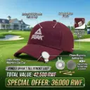 [16646] Peak Cap Sports Unisex(Maroon) + Longridge Deluxe Cap Clip And Ballmarker
