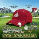 [16647] Peak Cap Sports Unisex(Red) + Longridge Deluxe Cap Clip And Ballmarker
