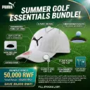 [16648] Puma Caps Ess(White) + Longridge Deluxe Cap Clip And Ballmarker