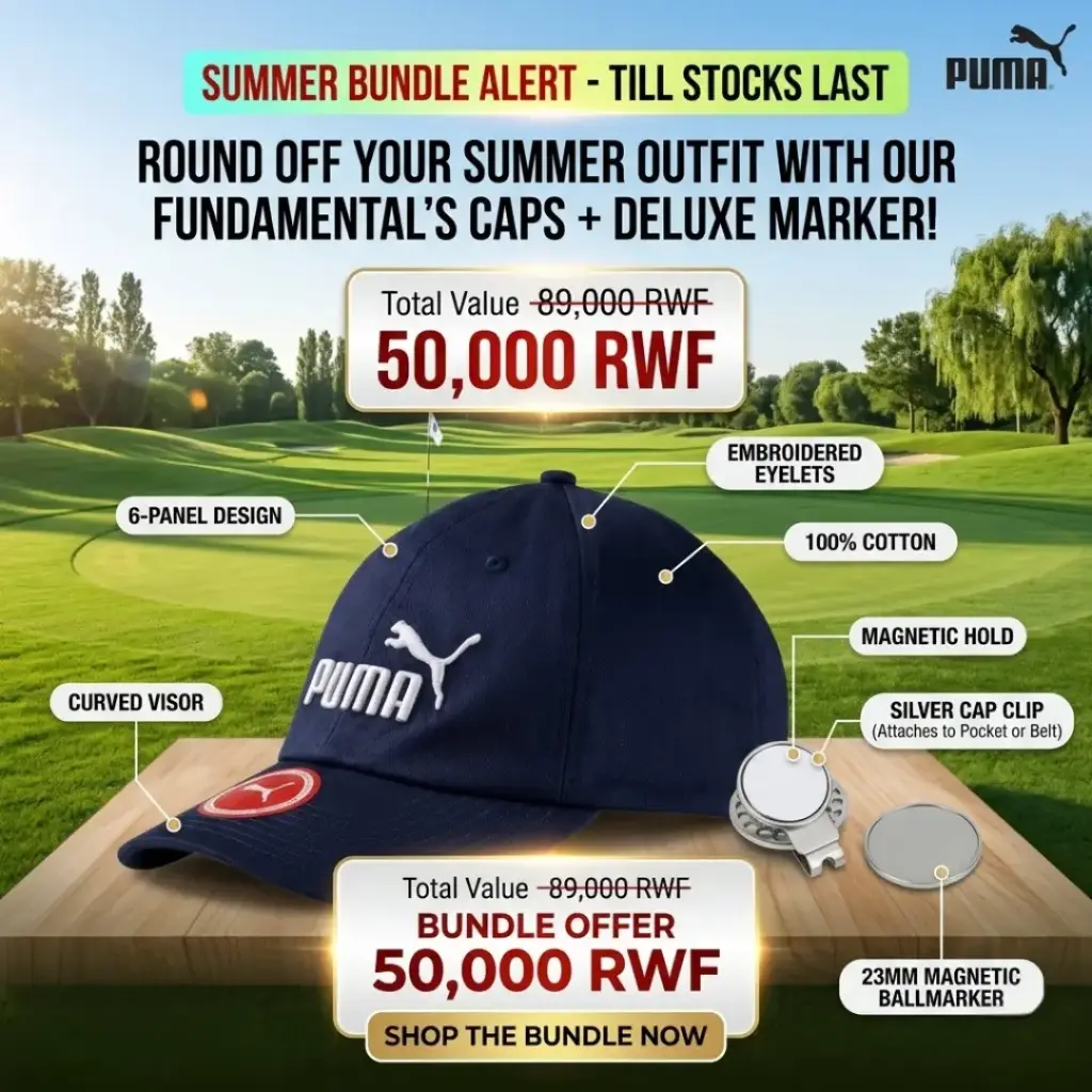 Puma Caps Ess(Navy Blue) + Longridge Deluxe Cap Clip And Ballmarker