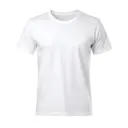 [16679] White Round Neck T-shirts - 180gsm (11-12 Years(85))